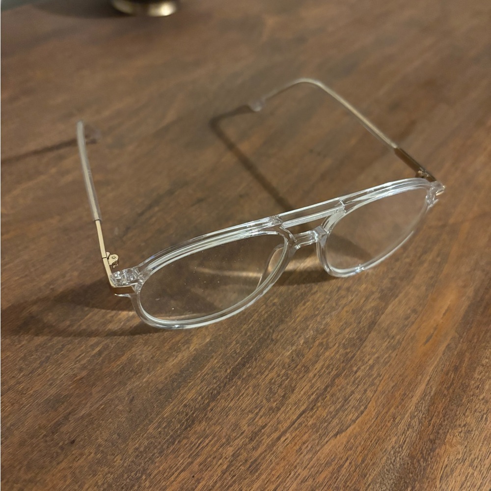 Clear Aviator +2.5 Blue Light Glasses - Picture 2 of 2